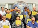 Some of the 23 NAWCWD employees who successfully passed Amateur Radio examinations proudly hold their CSCEs.